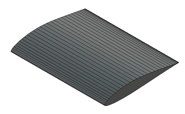 Perfil con superficie poligonal